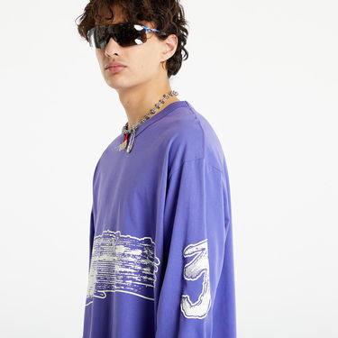 Majica kratkih rukava Y-3 Graphic Logo Long Sleeve Tee Ljubičasta | IA3113, 3