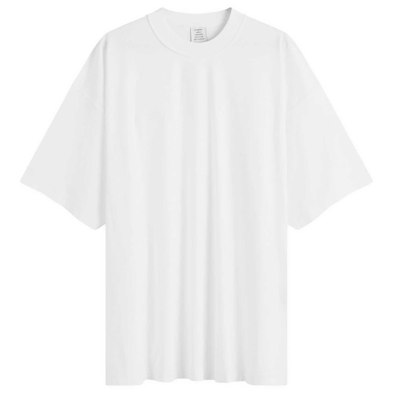 Majica kratkih rukava VETEMENTS Inside Out Label T-Shirt Bijela | UA65TR107W, 0