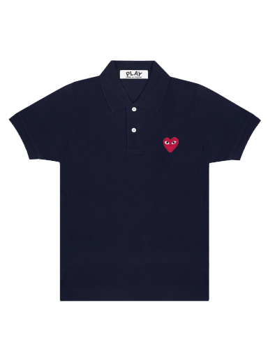 Polo majica Comme des Garçons Play Heart Polo Tee Tamnoplava | AZ T006 051 2