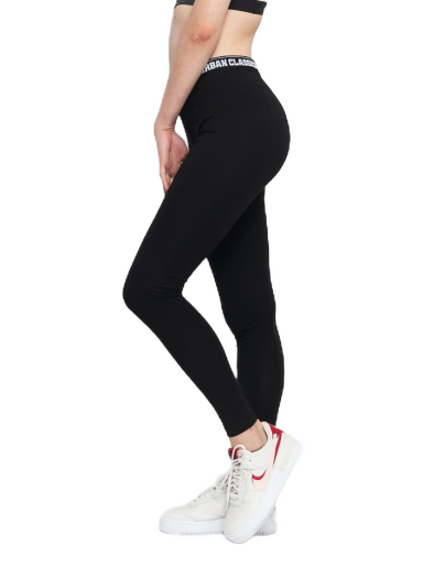 Tajice Urban Classics Ladies Logo Leggings Crna | TB1492 black