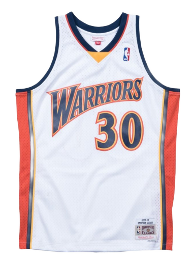 Dres Mitchell & Ness Golden State Warriors Stephen Curry Swingman Jersey Bijela | SMJYGS18169-GSWWHIT09SCU