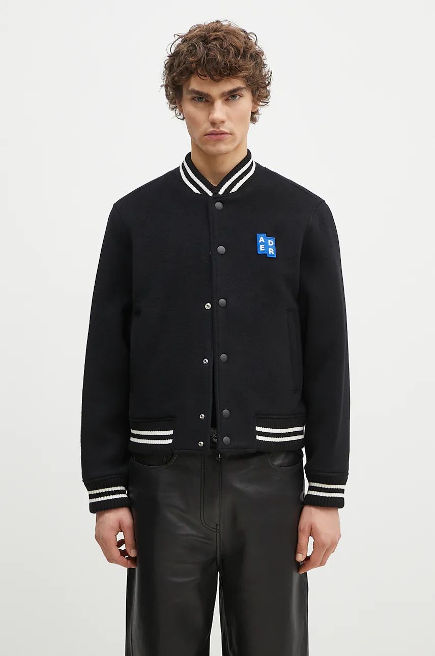 Bomber jakna ADER ERROR Wool Varsity Jacket Crna | BM42FYJK0504BK, 0