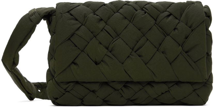 Torba za rame Bottega Veneta Bottega Veneta Small Rumple Shoulder Bag Zelena | 795498 V4GE1 3203