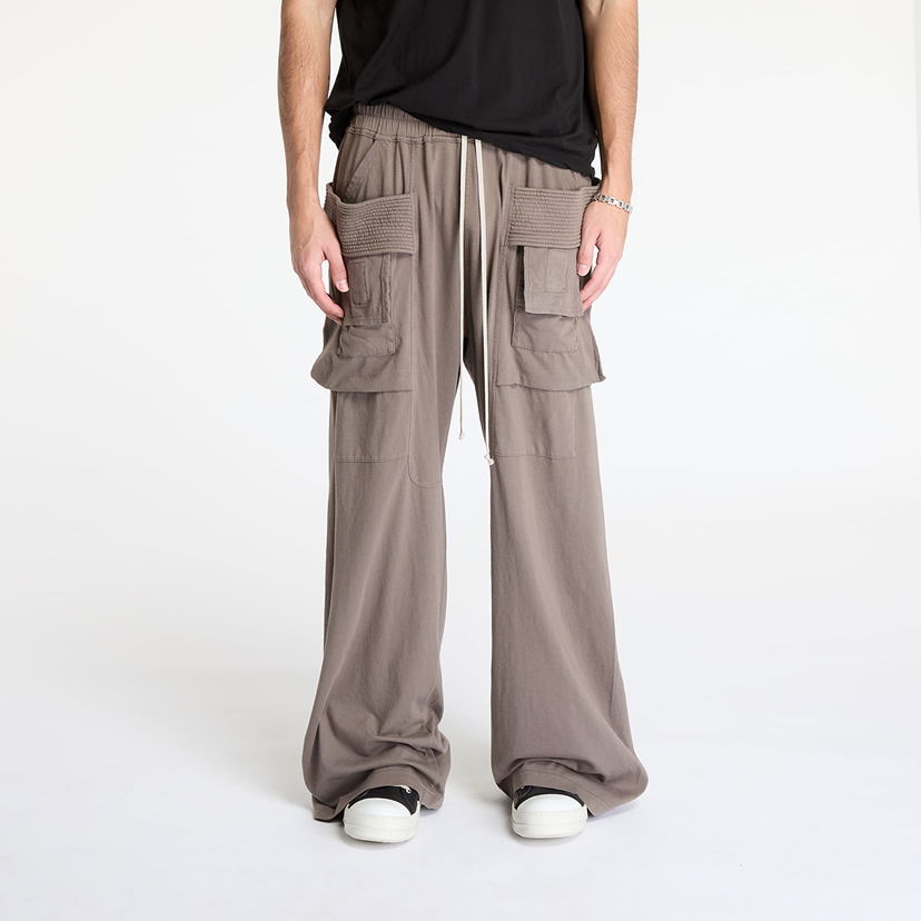 Cargo hlače Rick Owens Rick Owens DRKSHDW Creatch Wide Cargo Drawstring Pants Smeđa | DU01E3394 RN 34