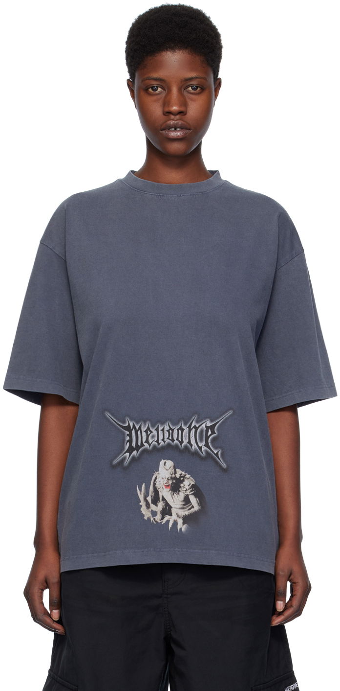 Majica kratkih rukava We11done We11done Monster Graphic T-Shirt Plava | WD-TT0-24-720-U-NV