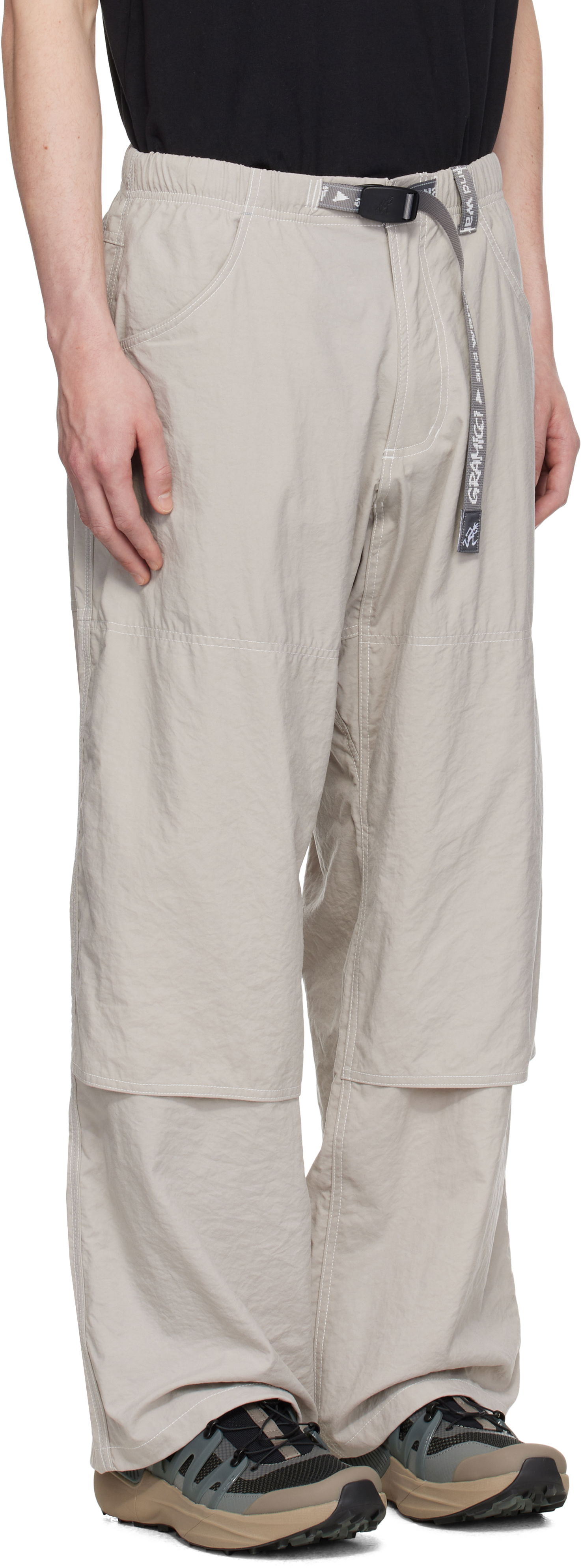 Hlače and wander Gramicci Edition Nylon Double Knee Trousers Bež | GUP5-S3004-M, 1