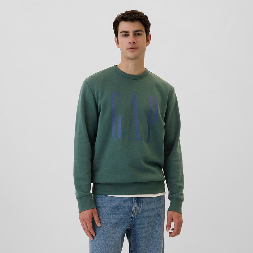 Dukserice GAP Fleece Sweatshirt Moores Green Zelena | 542214-04