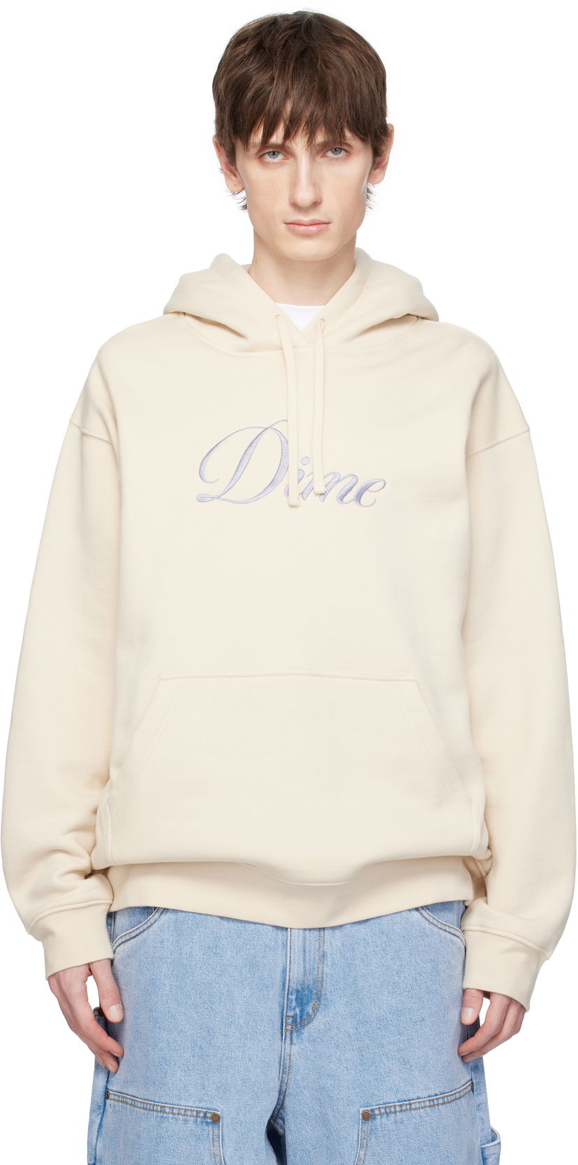 Dukserice Dime Dime Cursive Logo Hoodie Bež | DIMESP2544FOG