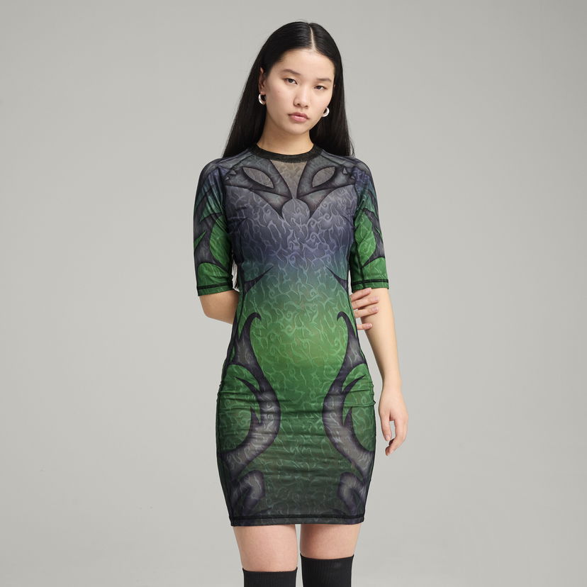 Haljina Puma PUMA x ARIES Women's Tight Dress Zelena | 631076_51