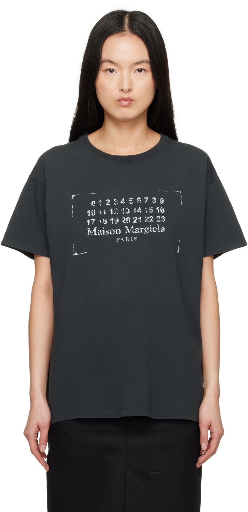 Majica kratkih rukava Maison Margiela Maison Margiela Stamp Logo T-Shirt Crna | S51GC0534 S24575