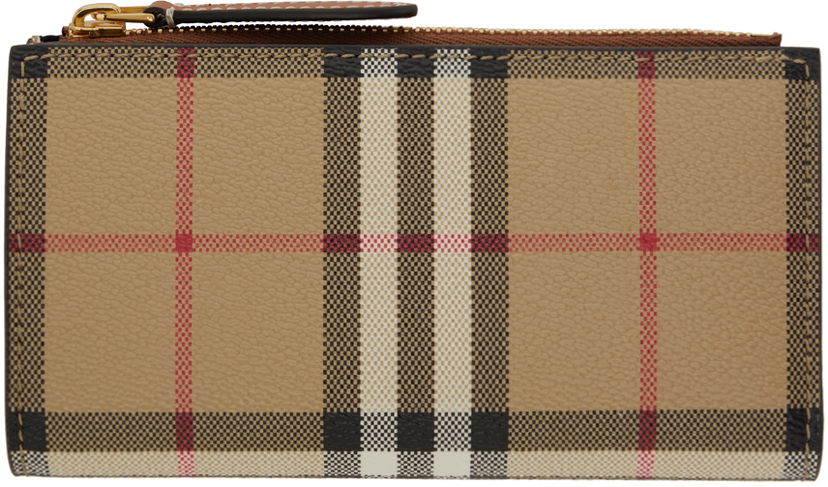 Novčanik Burberry Check Medium Bifold Wallet Bež | 8079203
