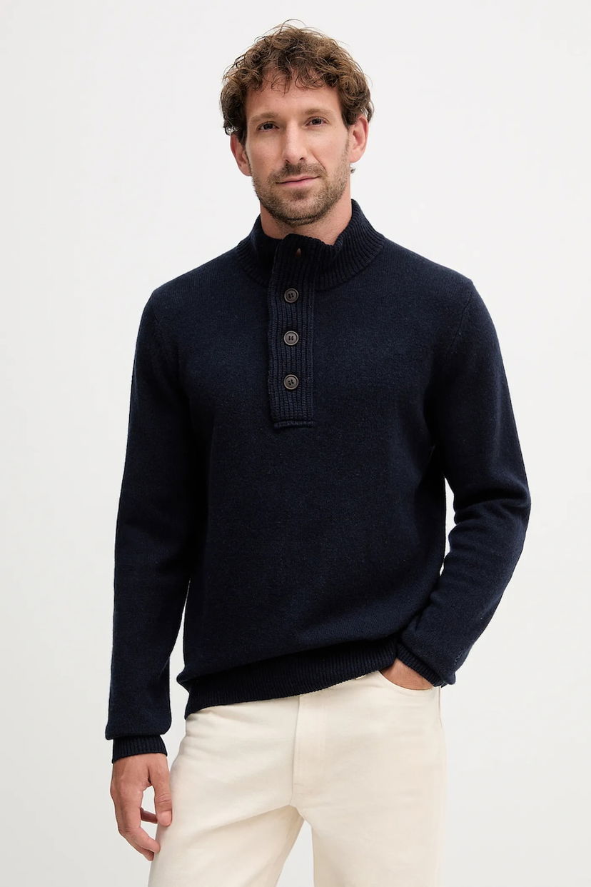 Džemper Barbour Barbour Half Zip Sweater Tamnoplava | MKN0585