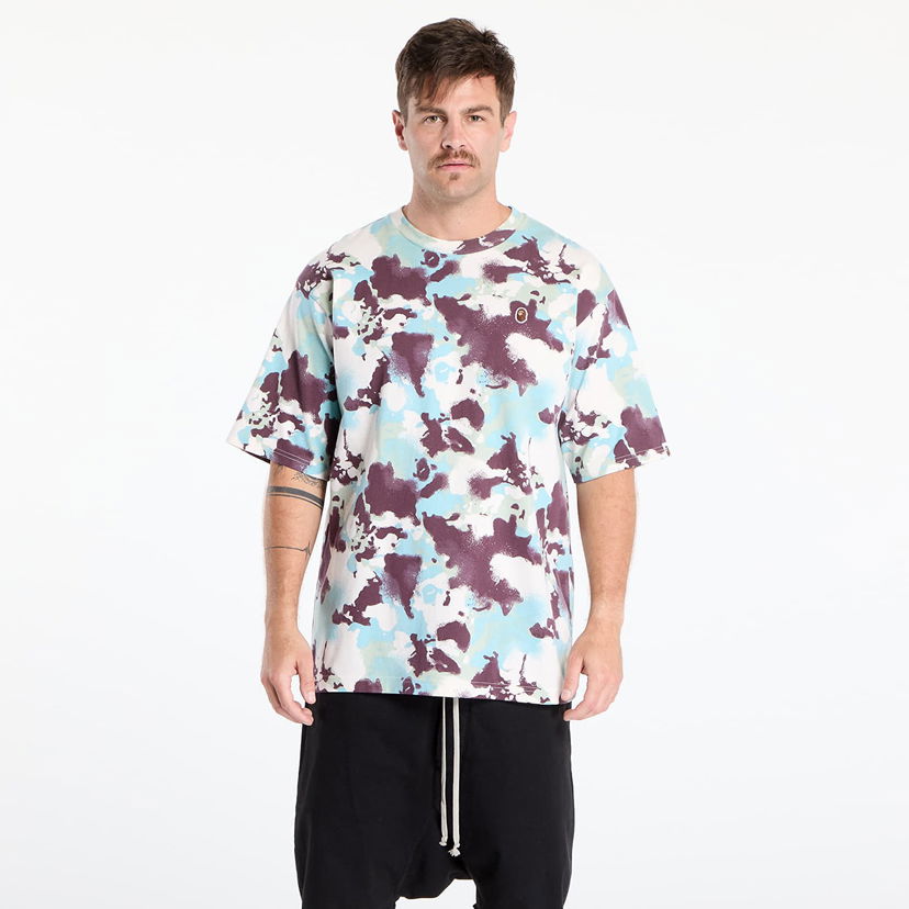 Majica kratkih rukava BAPE A BATHING APE Map Camo Ape Head One Point T-Shirt Višebojno | 001CSL301001MMUL