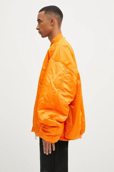 Bomber jakna VETEMENTS VETEMENTS Oversized Leather Bomber Jacket Crna | UA66JA200B, 3