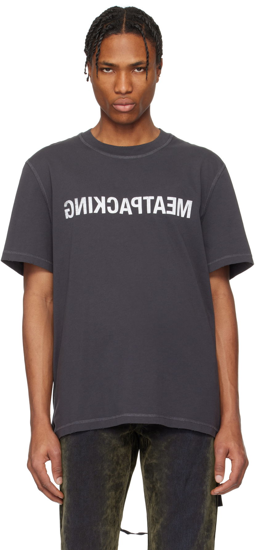 Majica kratkih rukava Helmut Lang Helmut Lang 'Meatpacking' T-Shirt Siva | O10HM514