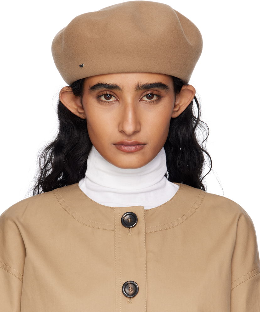 Beretka Max Mara Pitti Felt Beret Bež | 2525576014600