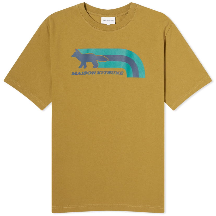 Majica kratkih rukava MAISON KITSUNÉ Maison Kitsuné Flash Fox Comfort T-Shirt Zelena | MM00113KJ0118-P358