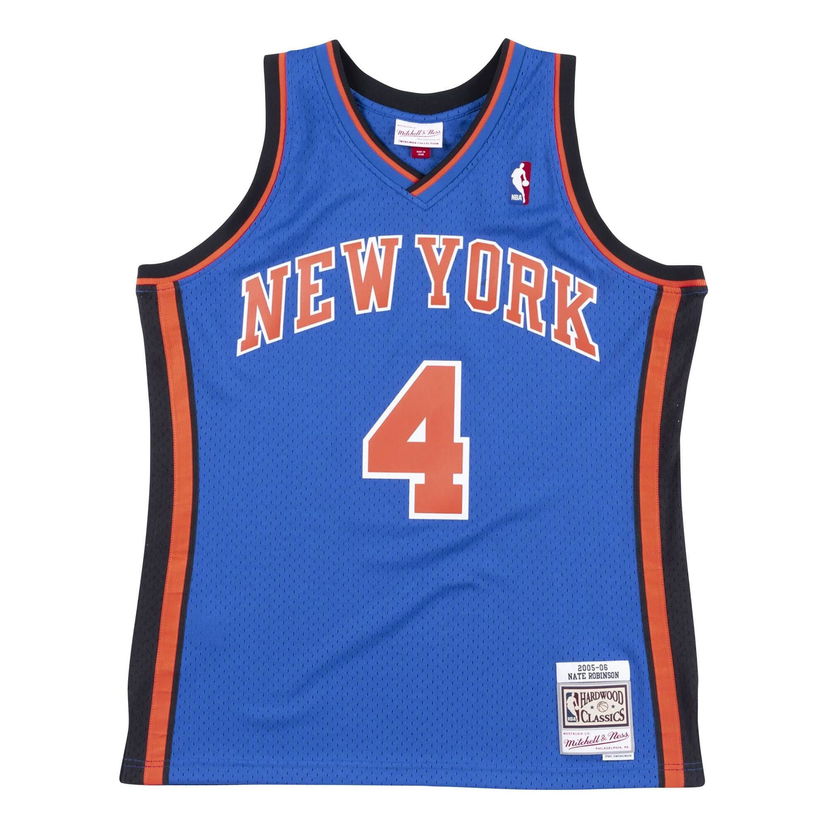 Dres Mitchell & Ness NBA New York Knicks 'Nate Robinson 4' Swingman Jersey Plava | SMJYGS18444-NYKROYA05NRB