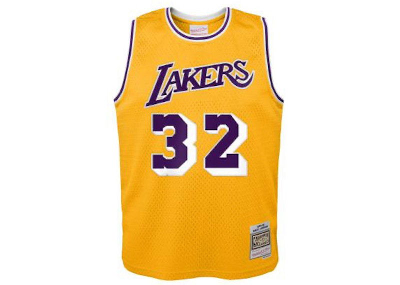 Dres Mitchell & Ness Mitchell & Ness Los Angeles Lakers Magic Johnson Swingman Jersey Žuta | 9N2B7BHM0-LAKMJ-Y84