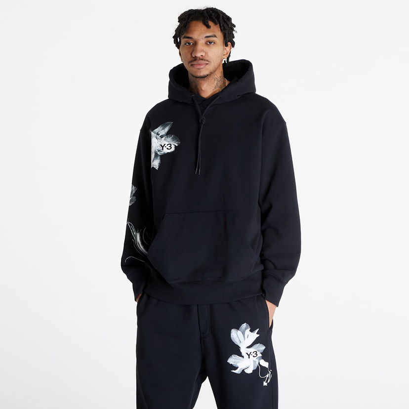 Dukserice Y-3 Graphic French Terry Hoodie UNISEX Black Crna | IN4335