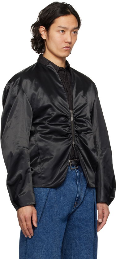 Bomber jakna ADER ERROR ADER error Product. 20 Ruched Satin Jacket Crna | BO01SSJK0802BK, 1