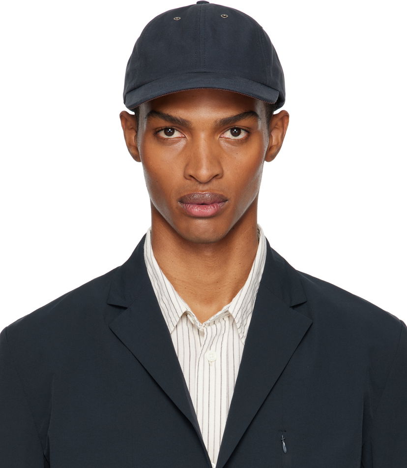 Kapa NORSE PROJECTS Norse Projects Canvas 6-Panel Cap Tamnoplava | N80-0148