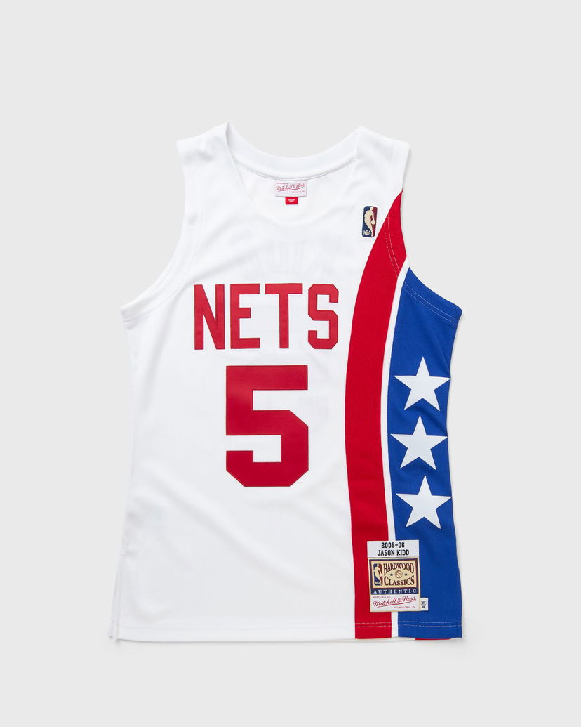 Dres Mitchell & Ness NBA Authentic Jersey New Jersey Nets Alternate 2005-06 Jason Kidd #5 Bijela | AJY44484-NJN05JKIWHIT