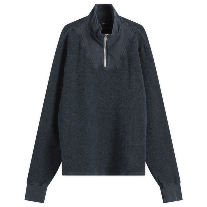 Džemper LES TIEN Inside Out Half Zip Yacht Pullover, Size Large Tamnoplava | CF-1149-IO-FB