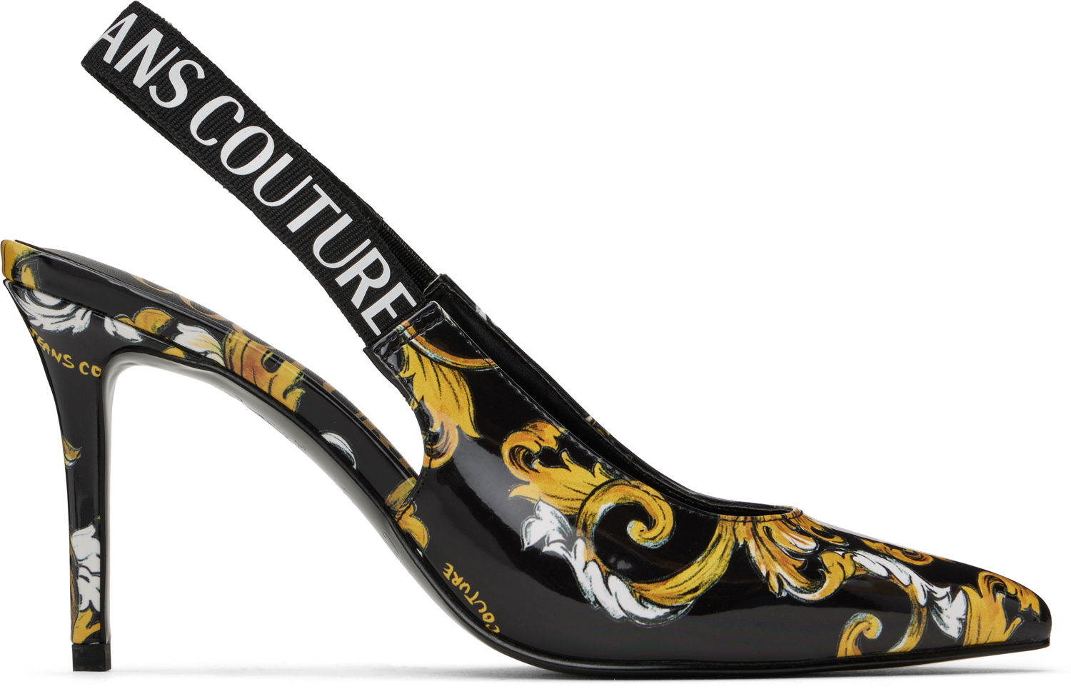Tenisice i cipele Versace Versace Jeans Couture Chain Couture Scarlett Slingback Heels Crna | E78VA3S52_EZS366, 0