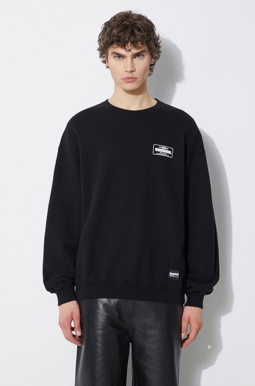 Dukserice Neighborhood NEIGHBORHOOD Classic Sweatshirt Crna | 241FPNH.CSM03