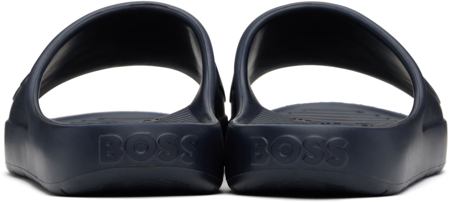 Tenisice i cipele BOSS Embossed Logo Pool Slides Tamnoplava | 50498207, 1
