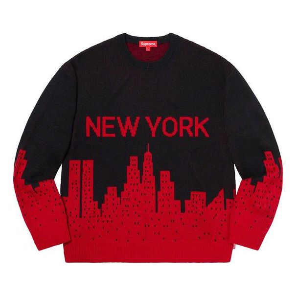Džemper Supreme Supreme SS20 New York City Pullover Sweater Crna | SUP-SS20-050