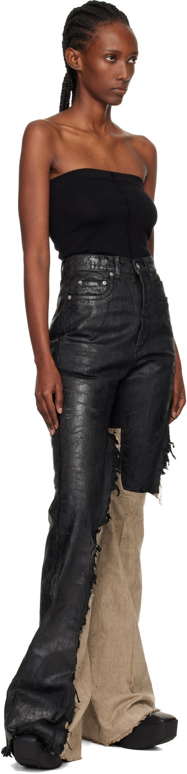 Majica bez rukava Rick Owens Rick Owens Concordians Runway Ribbed Tube Top Crna | RO02E4674 WS, 4