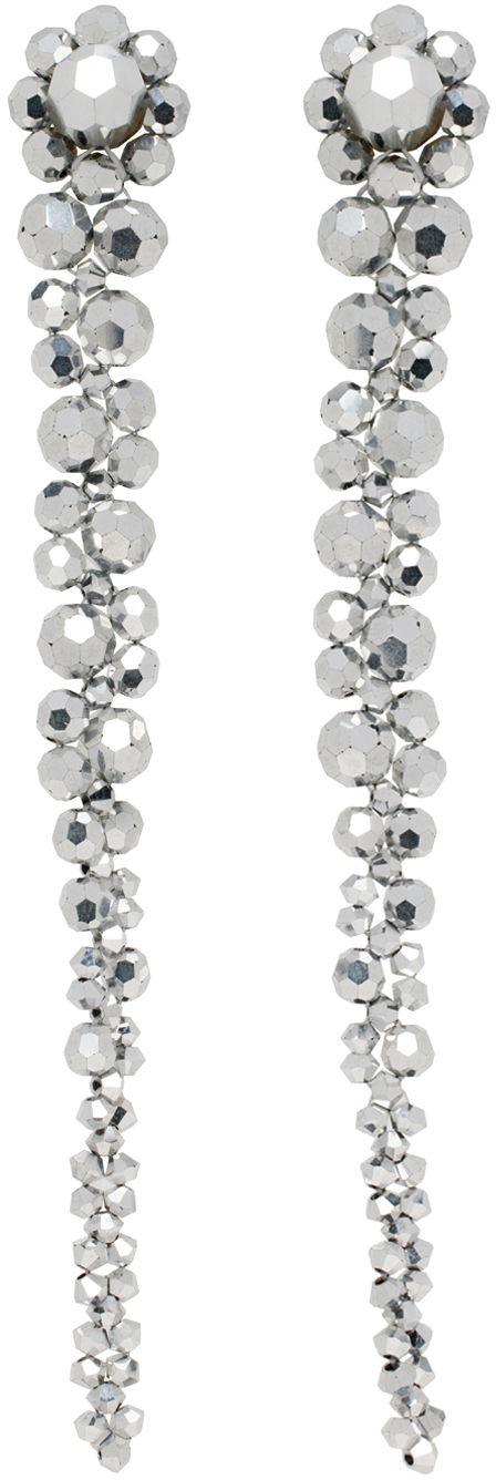 Naušnice Simone Rocha Simone Rocha Crystal Drip Earrings Metalik | ERG12 0903