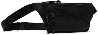 Torba oko struka BOSS Hugo Embossed-Logo Belt Bag Crna | 50543264, 1