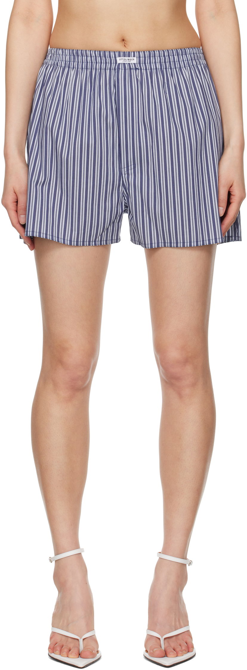 Bokserice Ottolinger Ottolinger Striped Boxer Shorts Plava | 10680010602