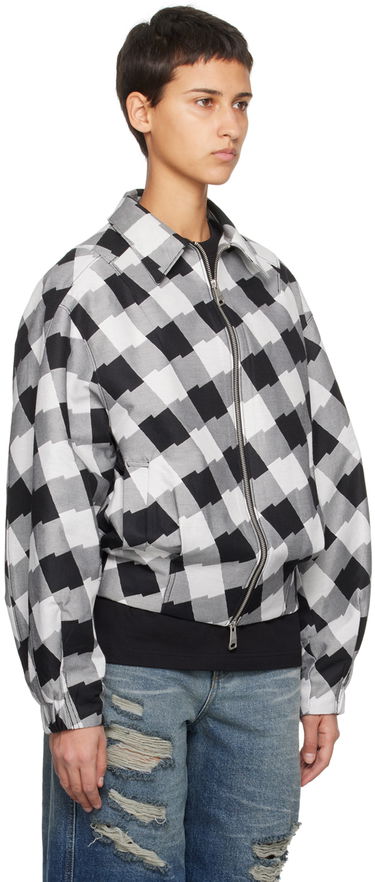 Bomber jakna ADER ERROR Check Print Zip-Up Jacket Crna | BMADFWJK1001WH, 1