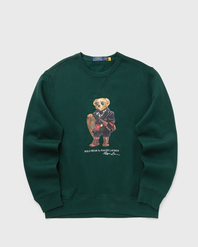 Dukserice Polo by Ralph Lauren Polo Bear Graphic Crew Neck Sweatshirt Zelena | 710981794001