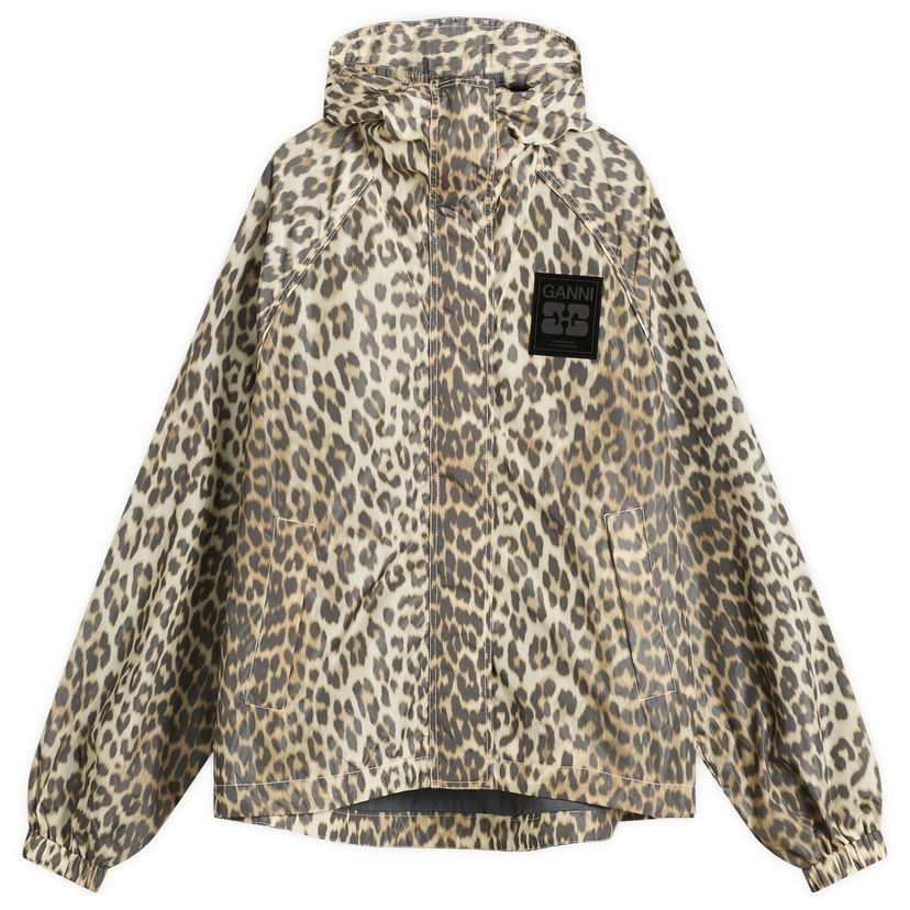Jakna GANNI GANNI Flyweight Nylon Jacket Bež | W0738-859