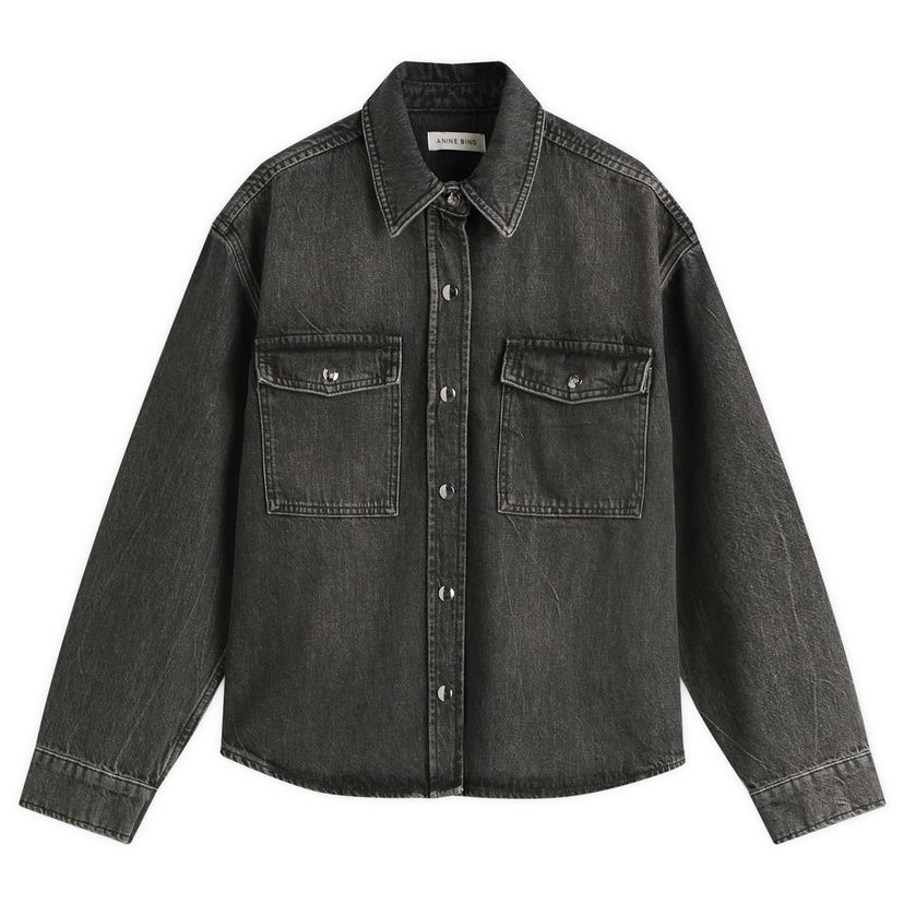Košulja Anine Bing Anine Bing Paxton Denim Shirt, Size X-Small Crna | A-07-11690-WBL4