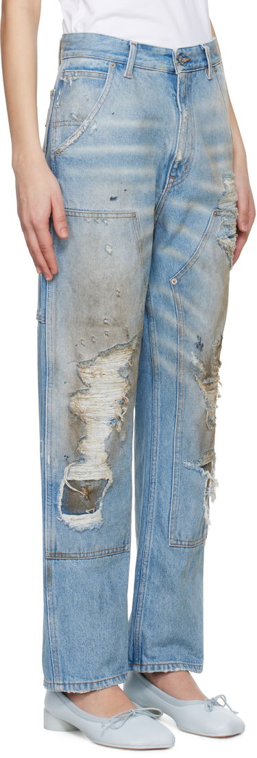 Jeans Maison Margiela MM6 Maison Margiela 5-Pocket Distressed Jeans Plava | S62LB0183 M30018, 1