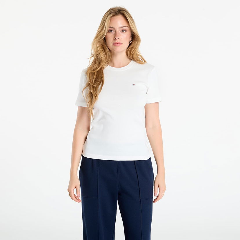 Majica kratkih rukava Tommy Hilfiger Tommy Hilfiger Slim Cody Short Sleeve T-Shirt Bijela | WW0WW40587 YBL