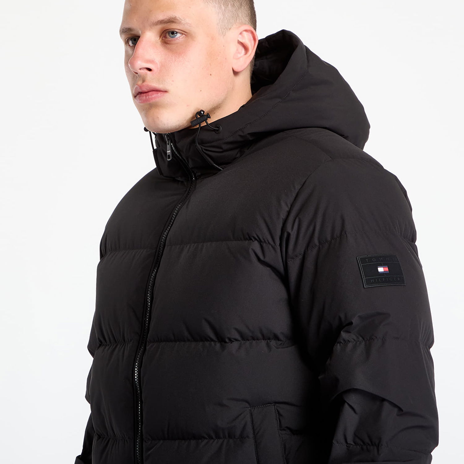 Pernata jakna Tommy Hilfiger Jacket Down Hooded Puffer Jacket Black Crna | MW0MW40616-BDS, 1