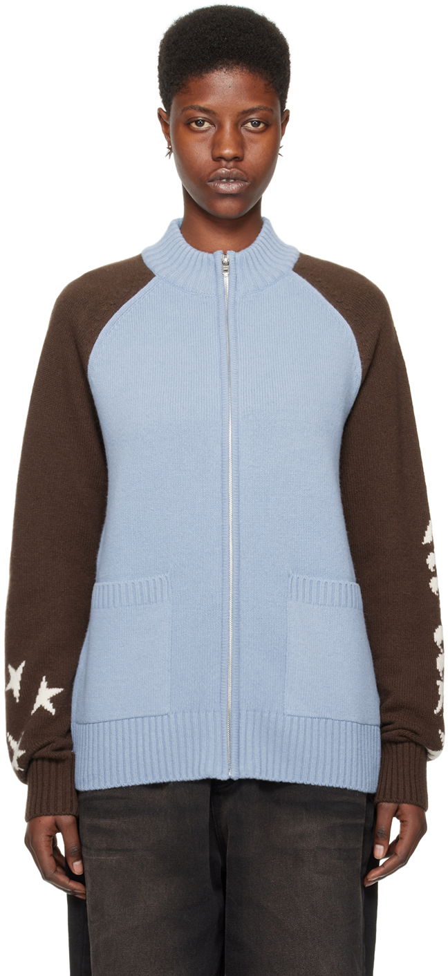 Džemper We11done We11done Zip Cardigan Plava | WD-KJ0-24-620-U-SK