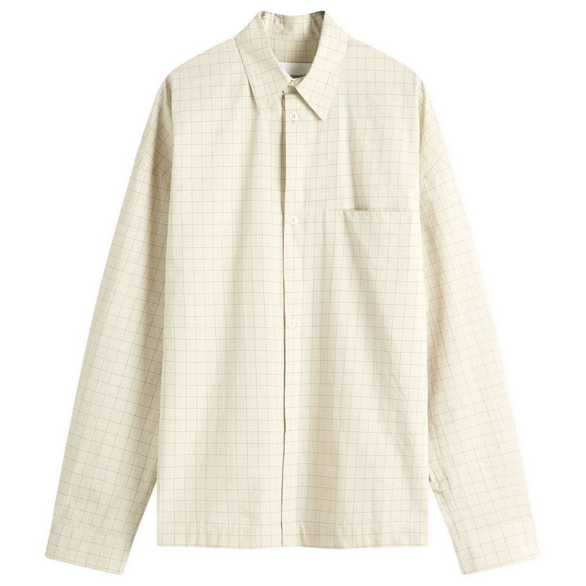 Košulja sage NATION Sage Nation Pocket Parka Jacket Shirt, Check Pattern Bež | S008-PRC
