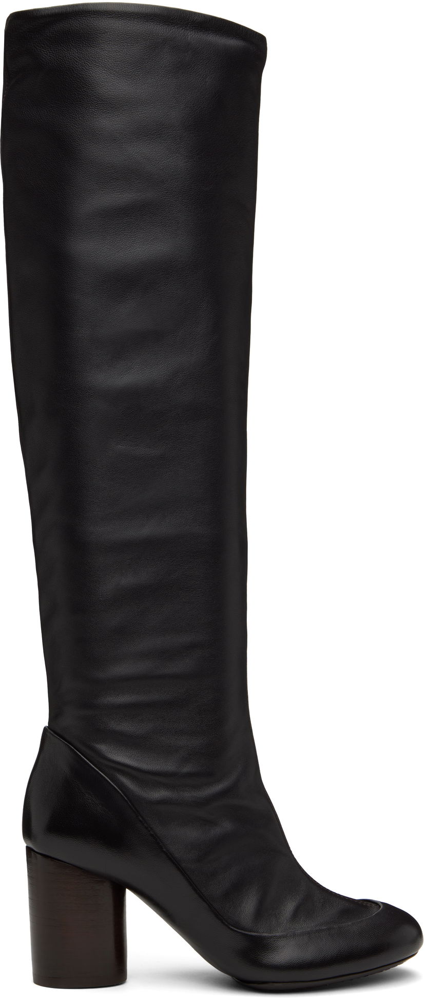 Tenisice i cipele LEMAIRE LEMAIRE Glove Leather Knee Boots Crna | FO0159 LL0115