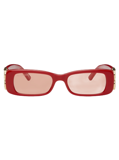 Sunčane naočale Balenciaga Dynasty Rectangle Sunglasses Crvena | BB0096S-003