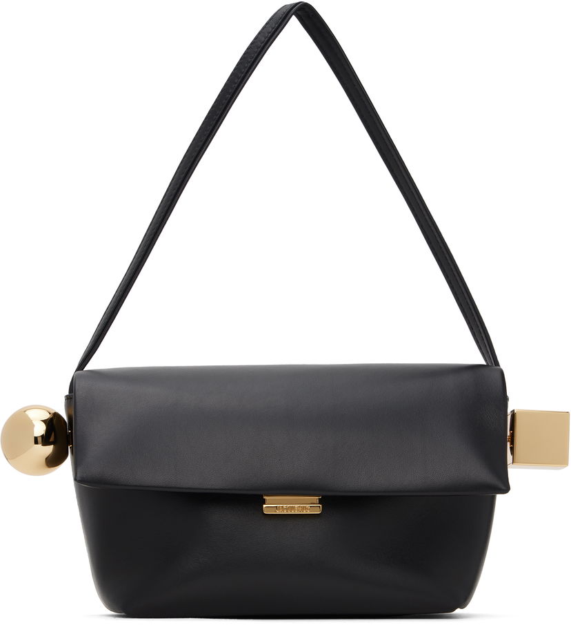 Ručna torbica Jacquemus La Casa 'Le Rond Carré' Bag Crna | 24H243BA383-3171