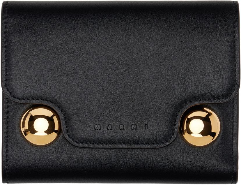 Novčanik Marni Marni Trunkaroo Trifold Wallet Crna | PFMO0109U0 P6948