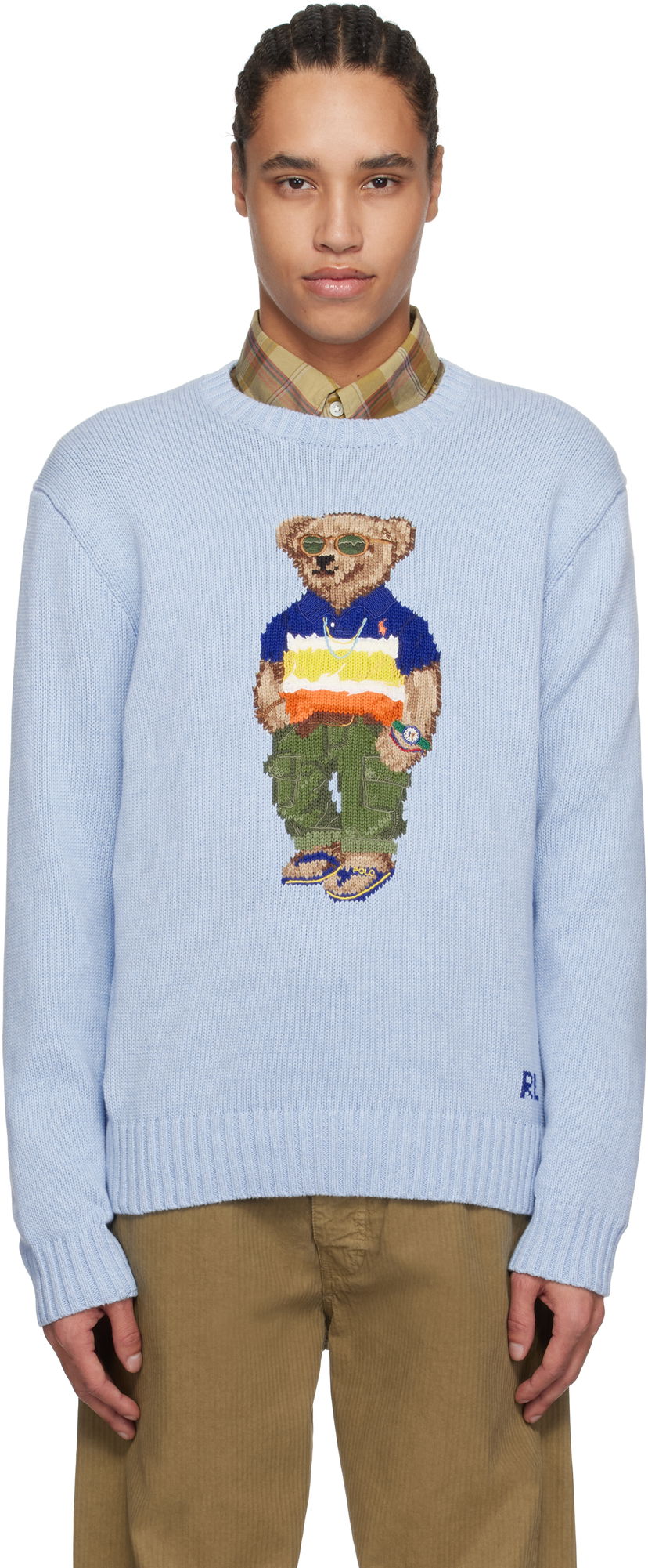 Džemper Polo by Ralph Lauren Polo Ralph Lauren Bear Cotton Sweater Plava | 710964799001